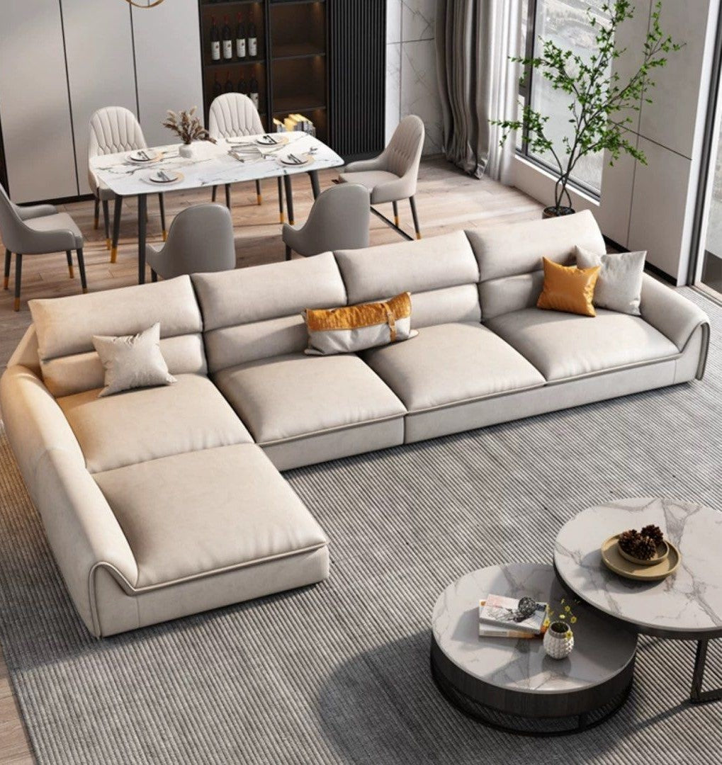 SYLVETA Modern Leathaire Sofa
