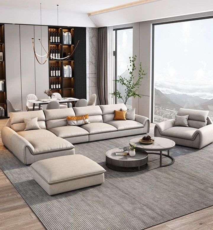 SYLVETA Modern Leathaire Sofa
