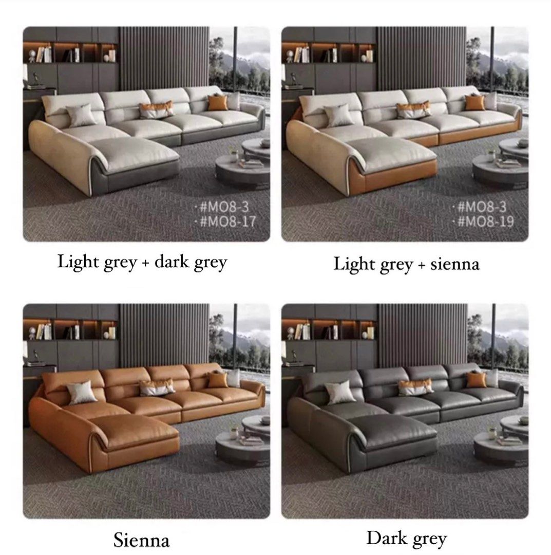 SYLVETA Modern Leathaire Sofa