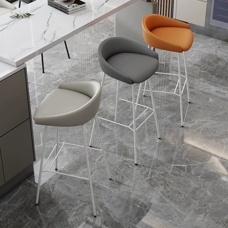 MILEY Modern Leather Bar Stool
