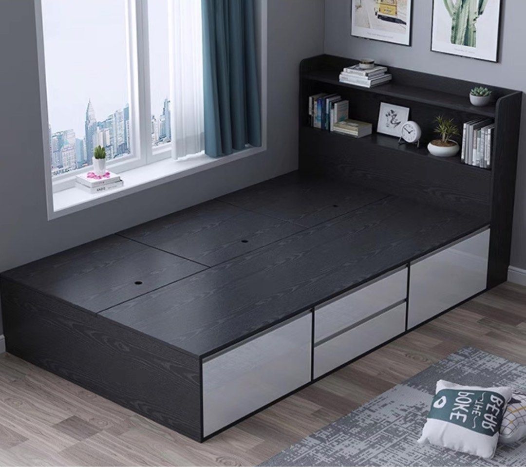 ALLEY Modern Storage Bedframe