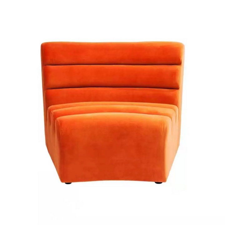 DRAVENOR Modern Velvet Curved Sofa