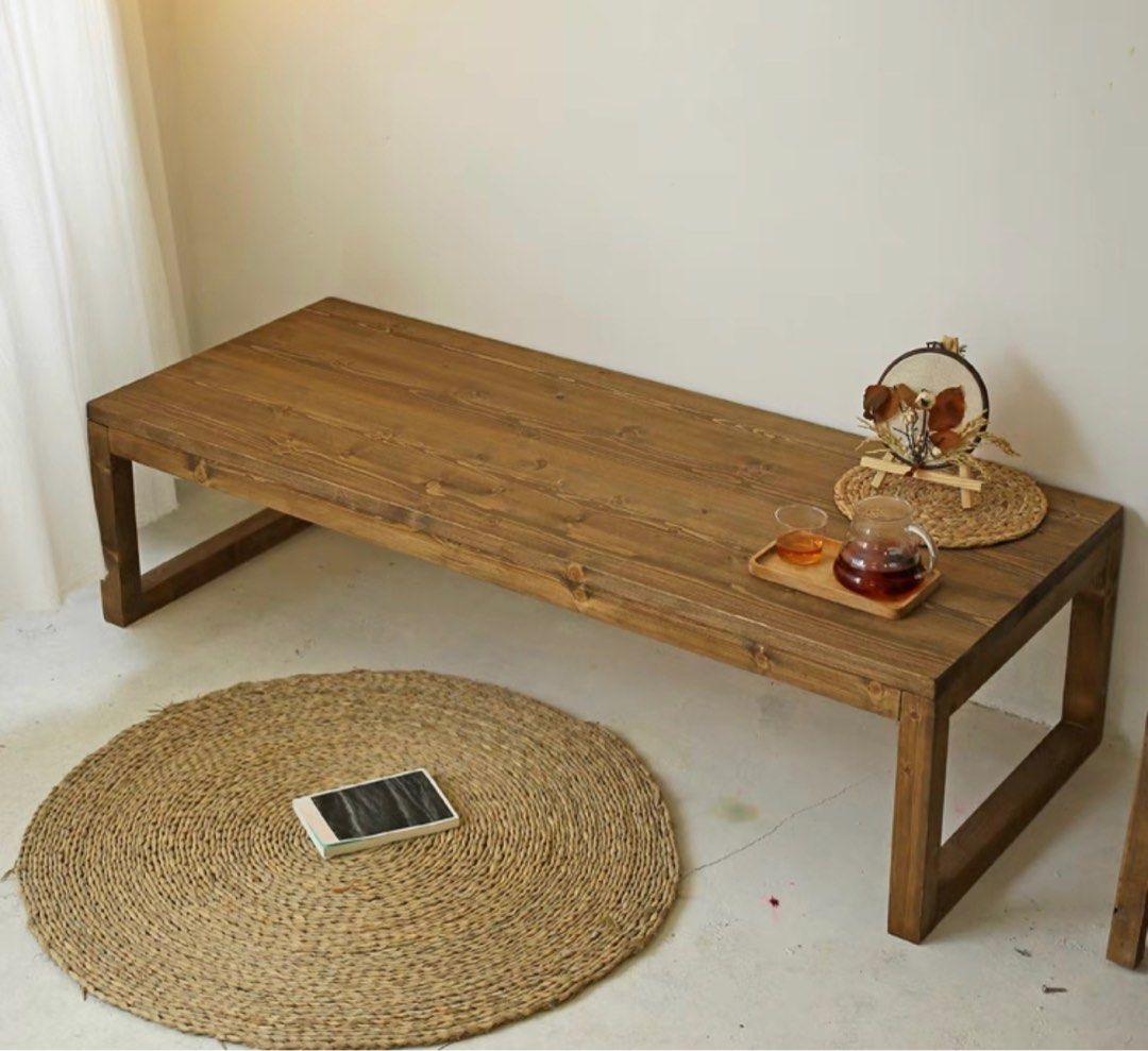 GLOVER Rustic Solid Wood Coffee Table