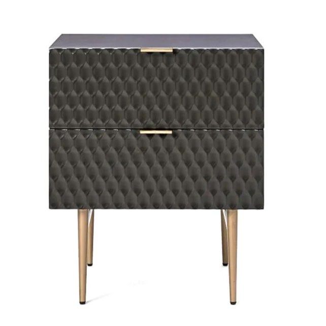 ALVAREZ White Nightstands Set of 2