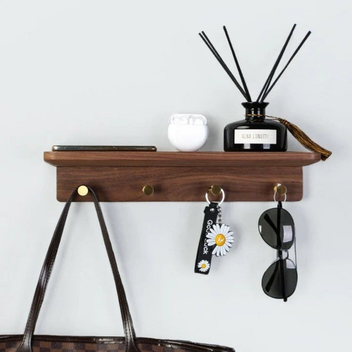 PETRA Solid Wood Hook Rack