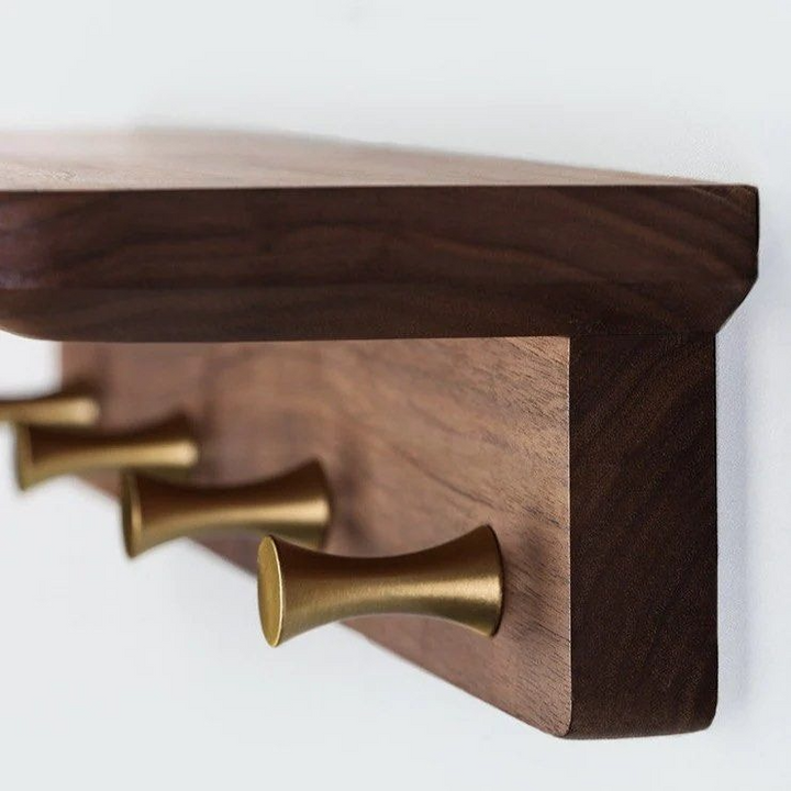 PETRA Solid Wood Hook Rack