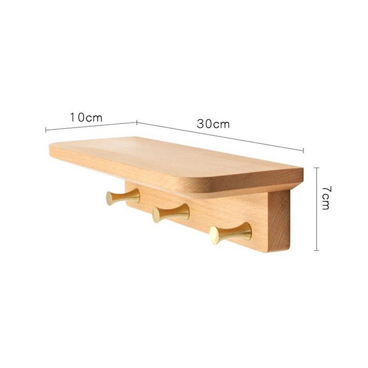 PETRA Solid Wood Hook Rack