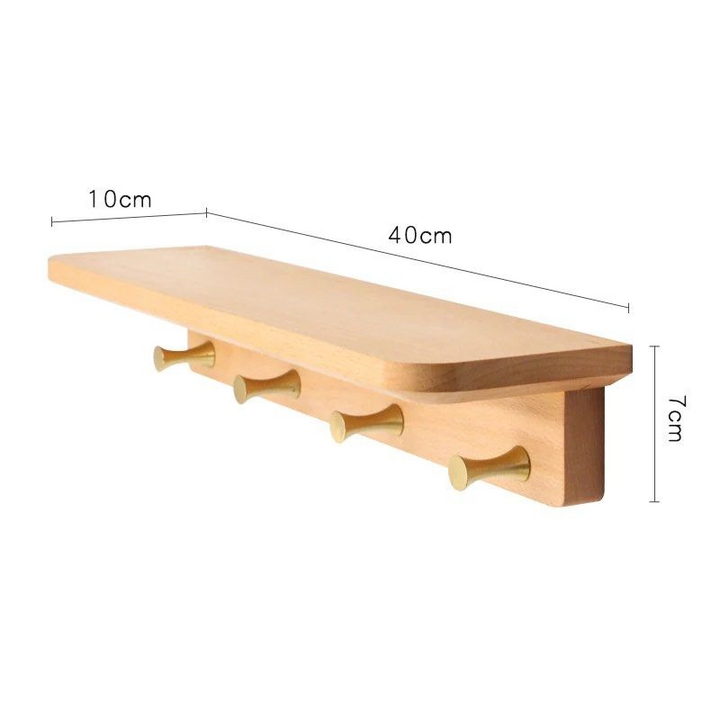 PETRA Solid Wood Hook Rack
