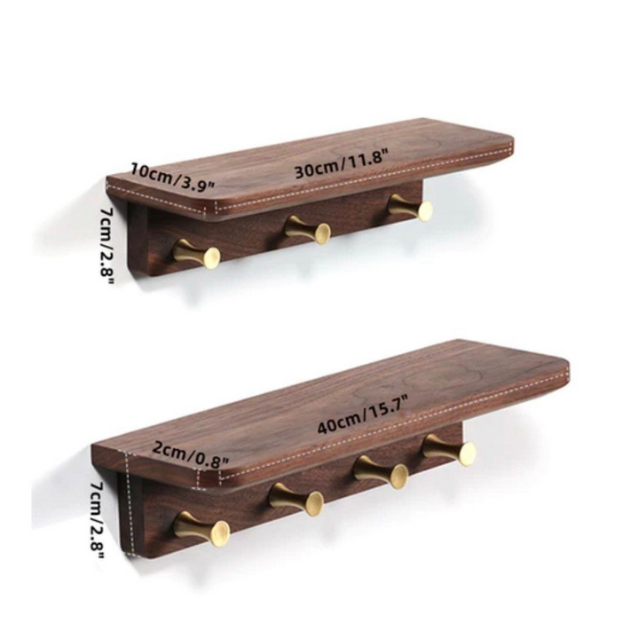 PETRA Solid Wood Hook Rack