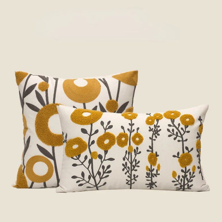 AMBER Flower Throw Pillow