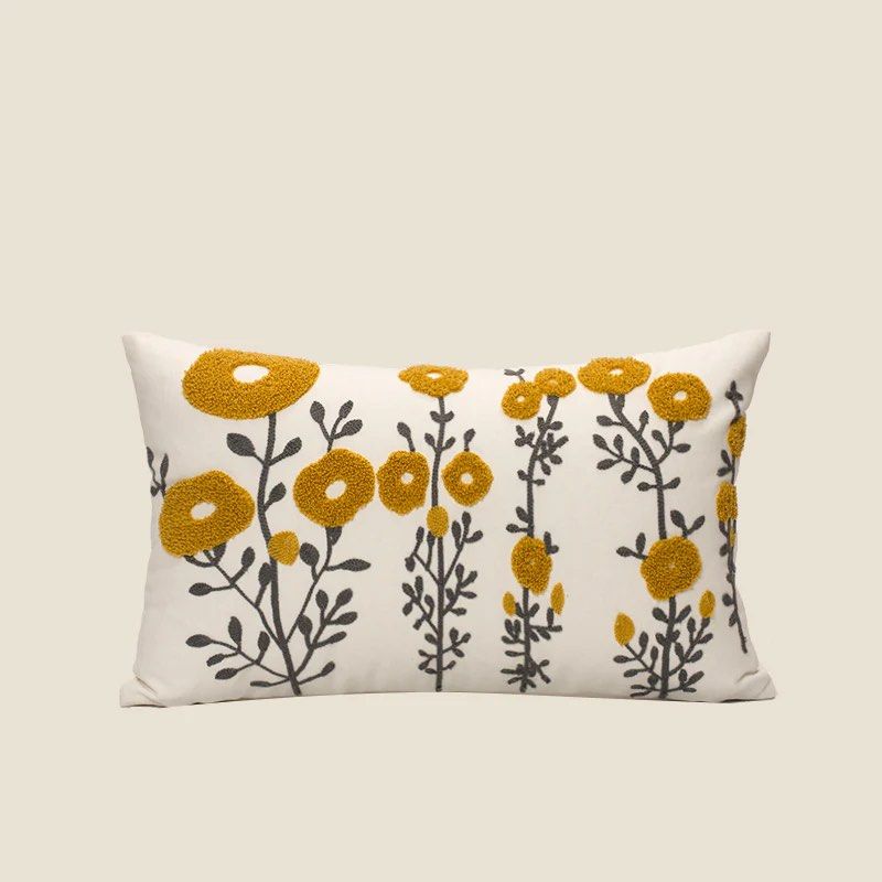 AMBER Flower Throw Pillow