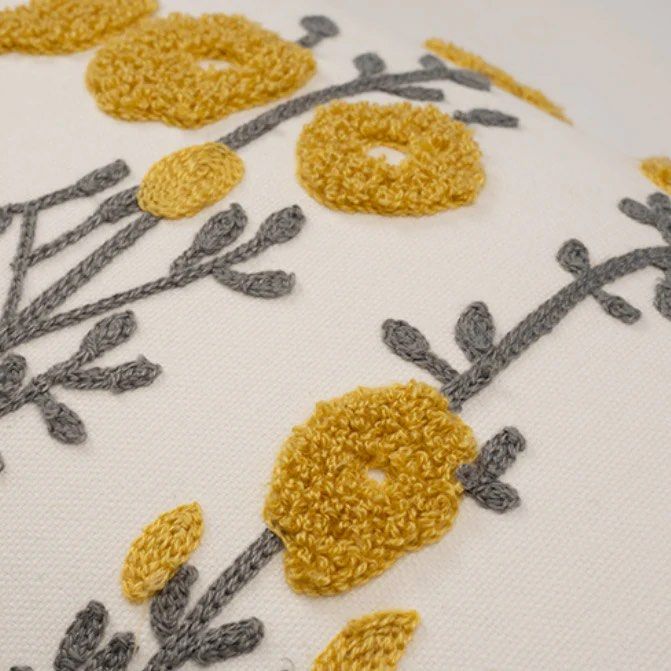 AMBER Flower Throw Pillow
