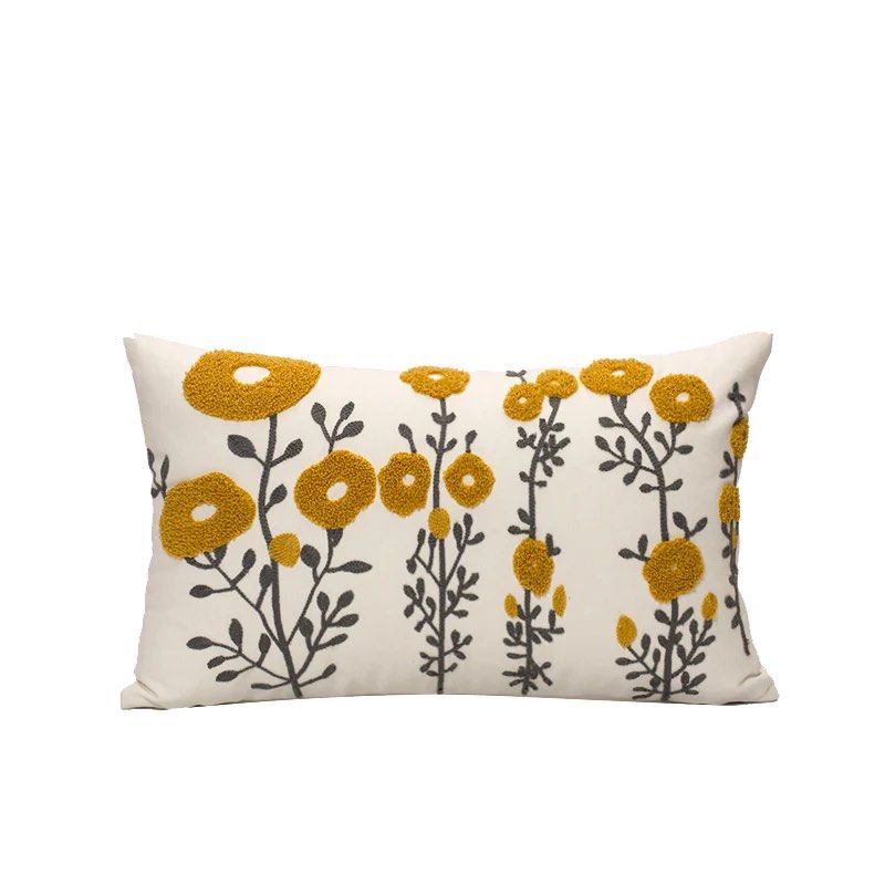 AMBER Flower Throw Pillow