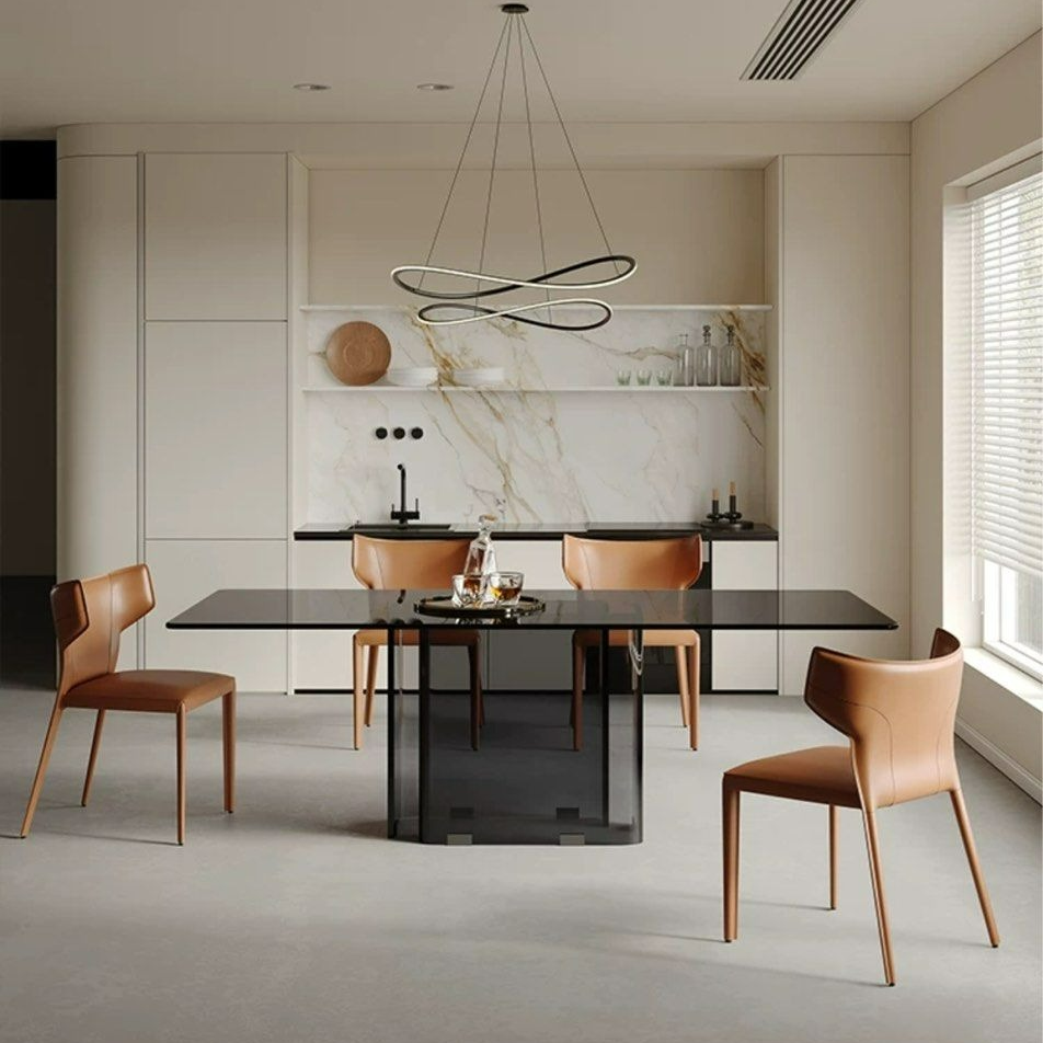 MUNGUIA Modern 3C Glass Dining Table