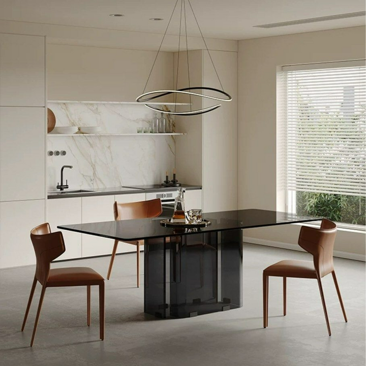 MUNGUIA Modern 3C Glass Dining Table
