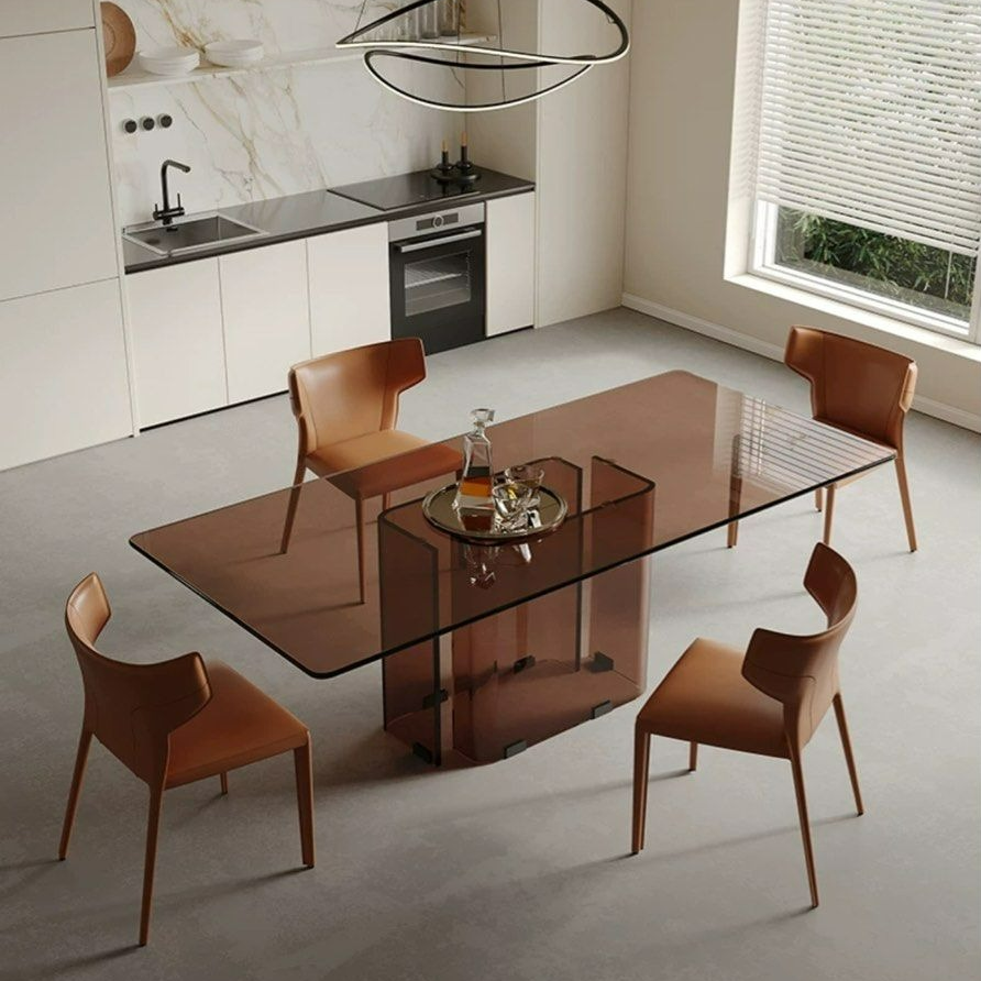 MUNGUIA Modern 3C Glass Dining Table