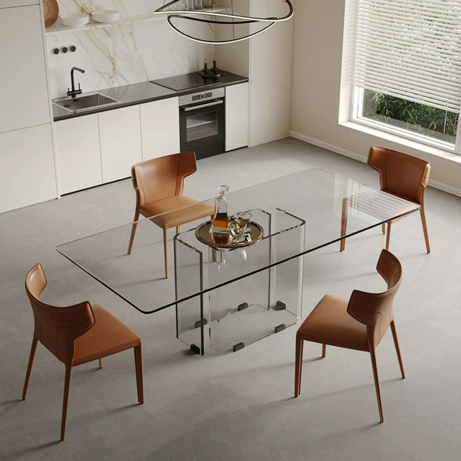 MUNGUIA Modern 3C Glass Dining Table