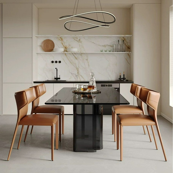 MUNGUIA Modern 3C Glass Dining Table