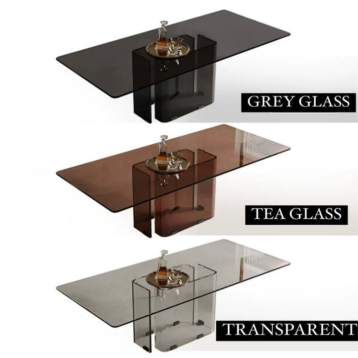 MUNGUIA Modern 3C Glass Dining Table