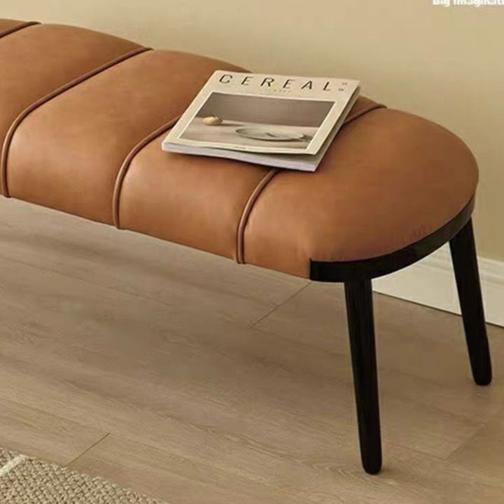 KENNA Modern Leather Bench