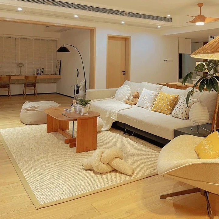 LARS Beige Sisal Handmade Carpet