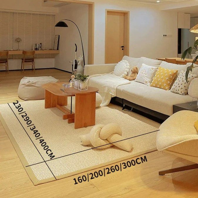 LARS Beige Sisal Handmade Carpet