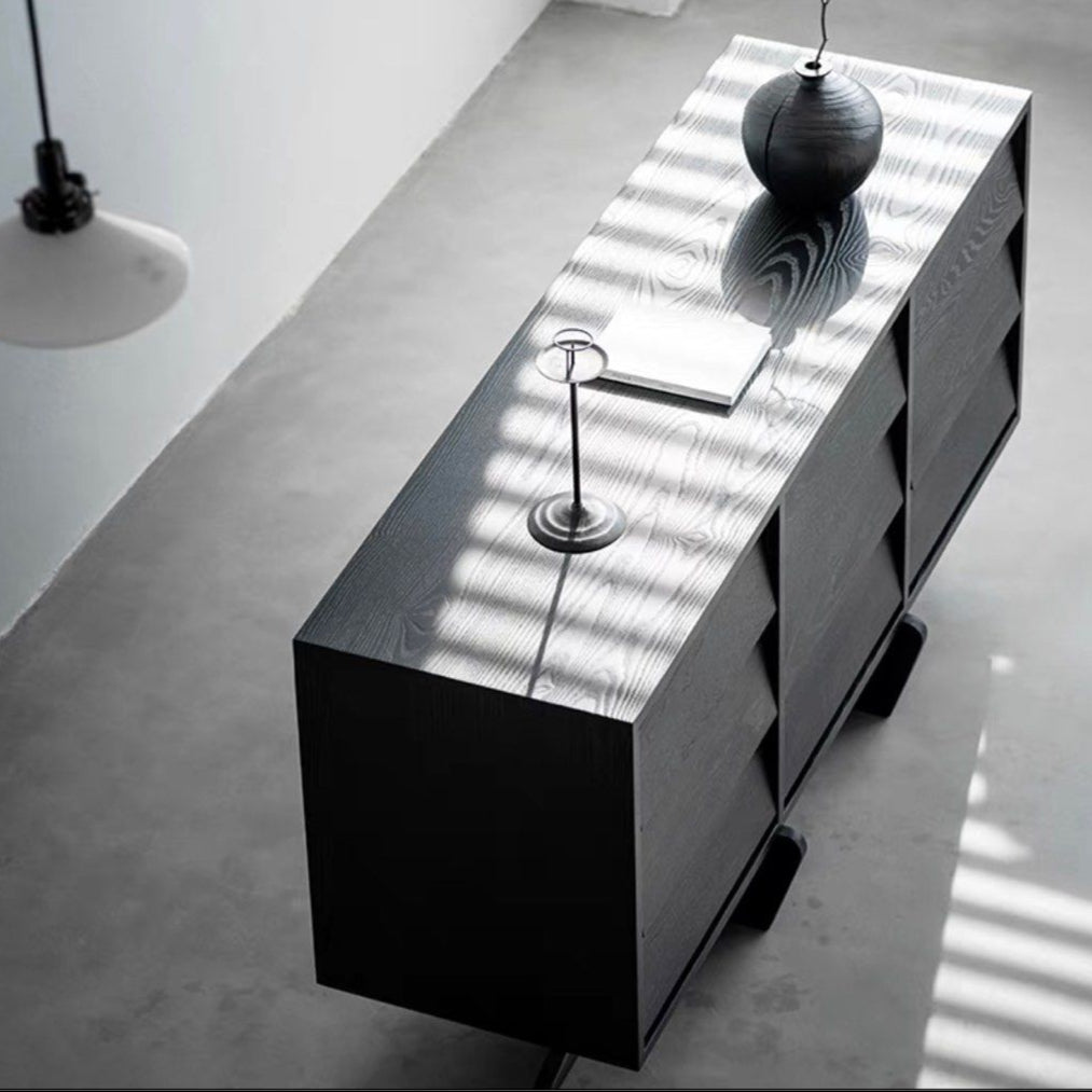 PXIEL Rustic Solid Wood Sideboard