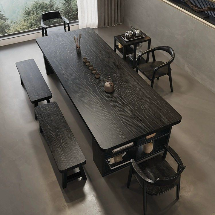 TREVIN Modern Solid Wood Dining Table