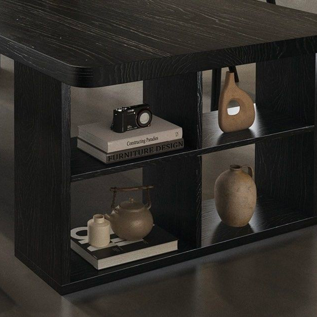 TREVIN Modern Solid Wood Dining Table