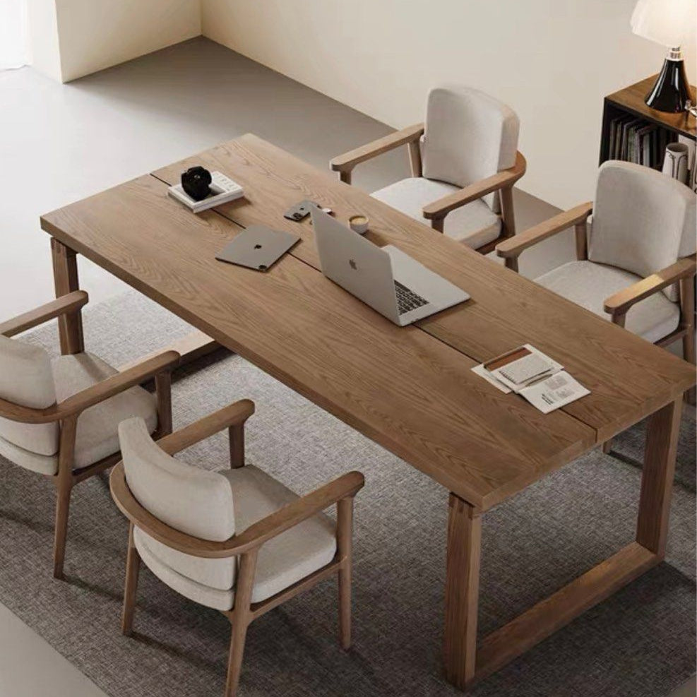 LEROI Rustic Solid Wood Dining Table