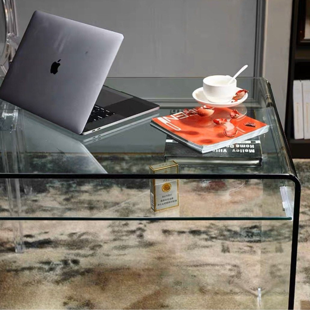 HARVEY Glass Desk