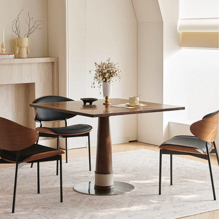 ASHJON Herringbone Solid Wood Dining Table