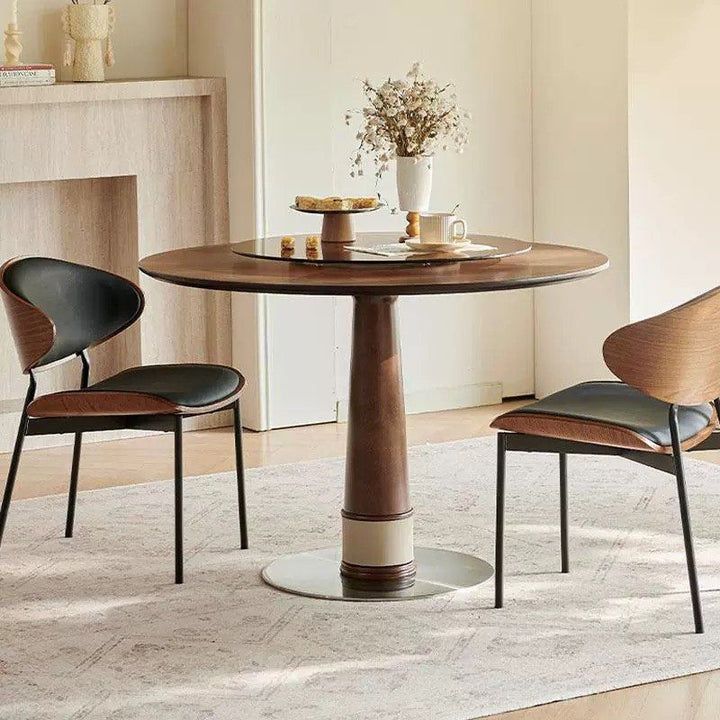 ASHJON Herringbone Solid Wood Dining Table