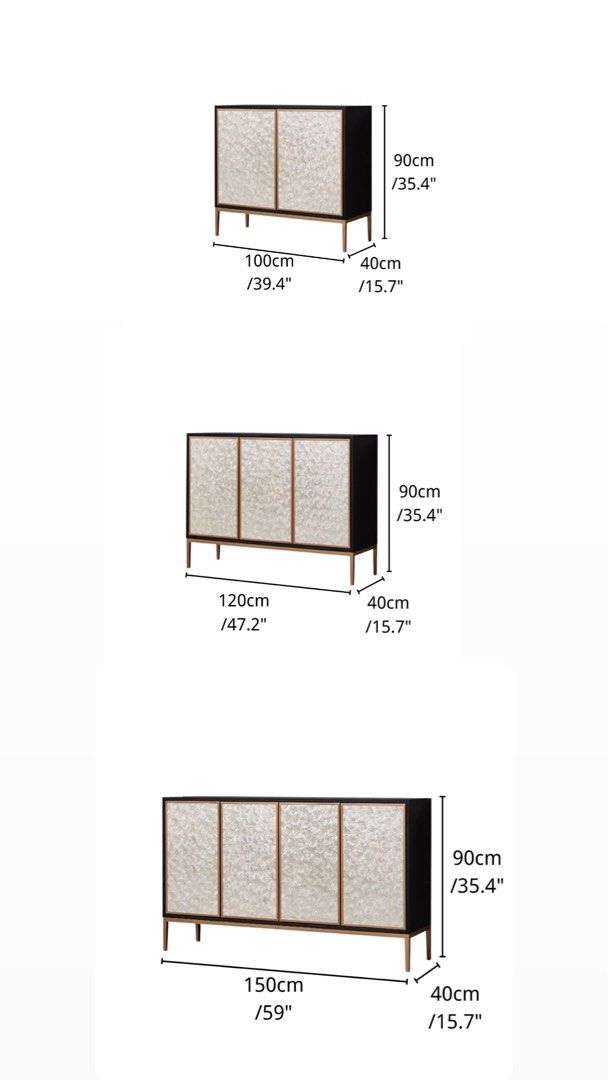 RELKIE Wood Sideboard