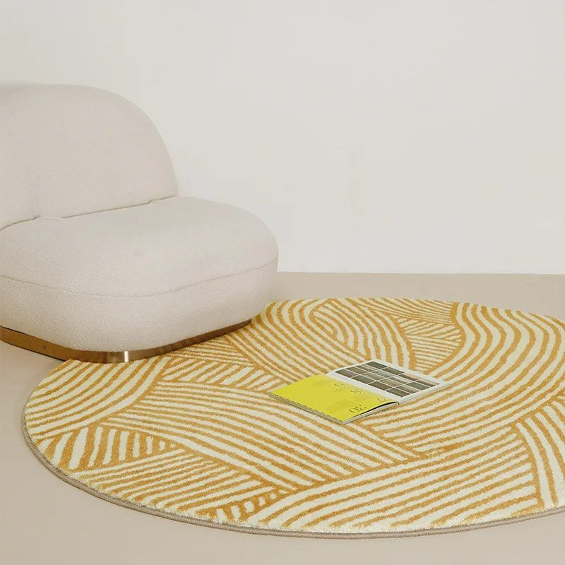 ELSBY Geometric Yellow Area Rug