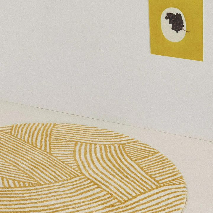 ELSBY Geometric Yellow Area Rug