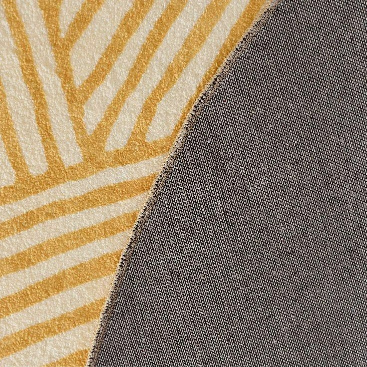 ELSBY Geometric Yellow Area Rug