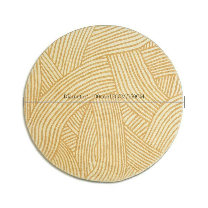 ELSBY Geometric Yellow Area Rug
