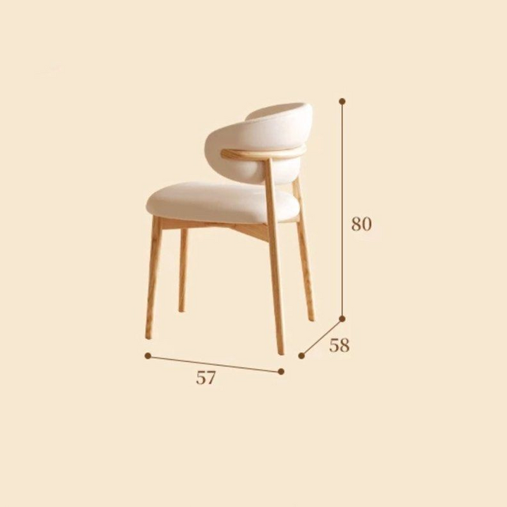 ANGUS Japandi Solid Wood Round Dining Table