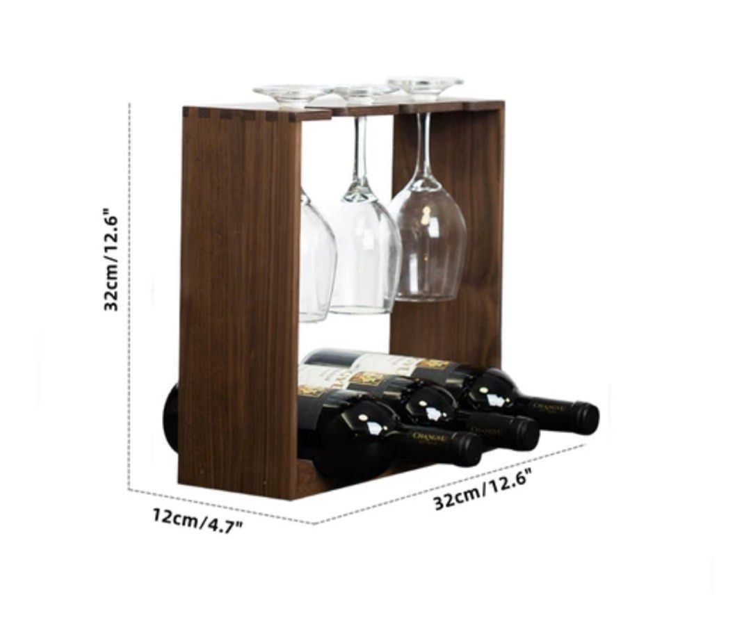 ATECHE Bottle & Glass Rack