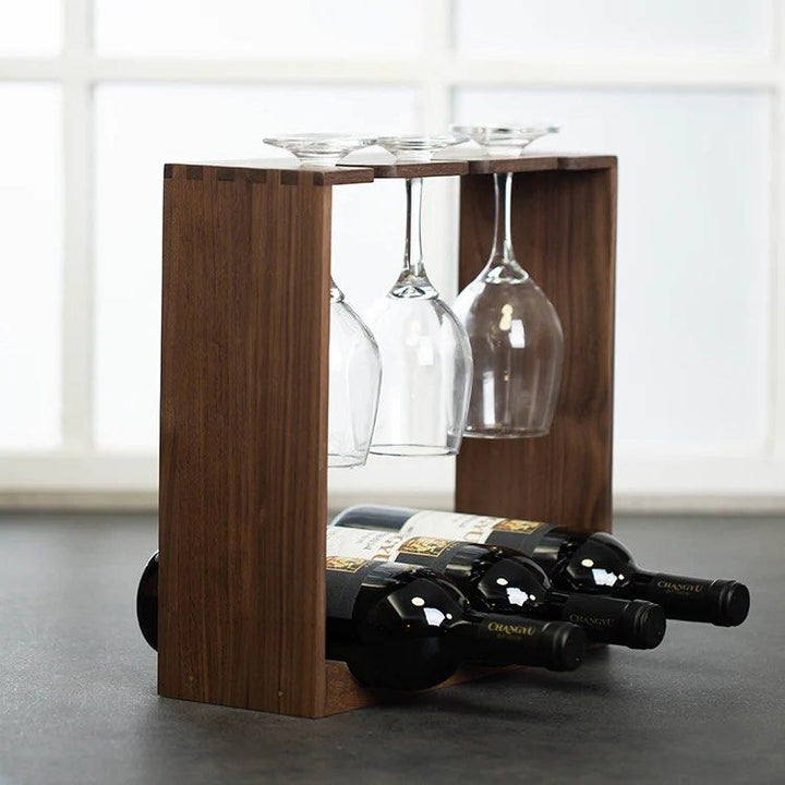 ATECHE Bottle & Glass Rack