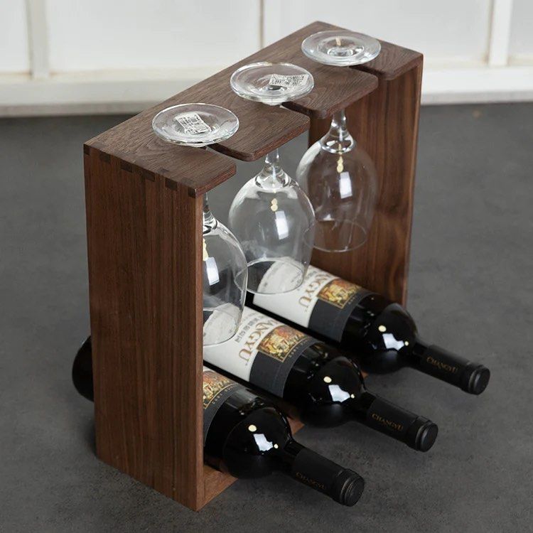ATECHE Bottle & Glass Rack