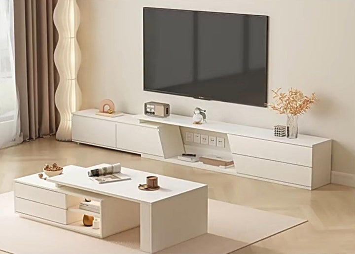 KANTAROS Modern Extendable TV Console & Coffee Table