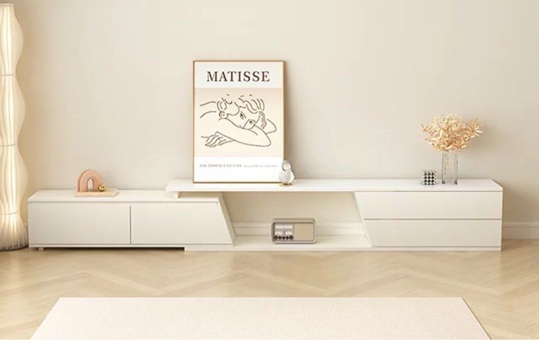 KANTAROS Modern Extendable TV Console & Coffee Table