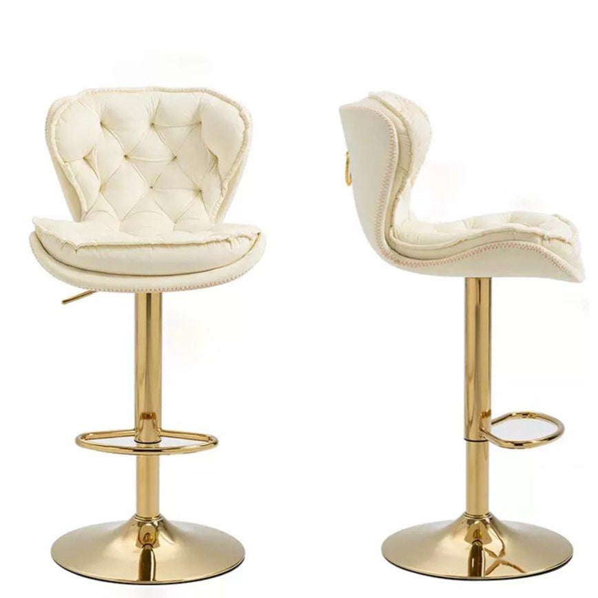 HEMMING Luxury Gold Velvet Bar Stool