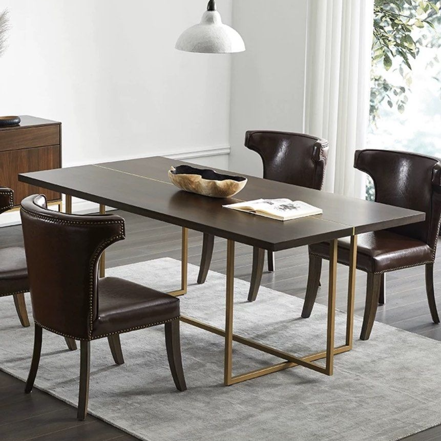 LEONARD Mid Century Solid Wood Dining Table