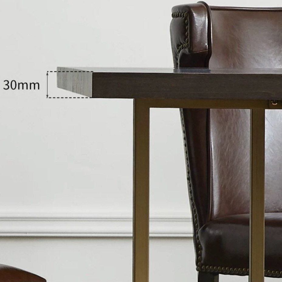LEONARD Mid Century Solid Wood Dining Table