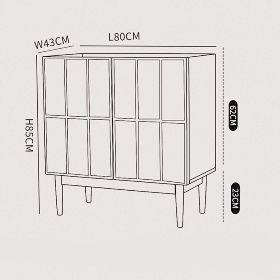 FAKION Modern Solid Wood Sideboard
