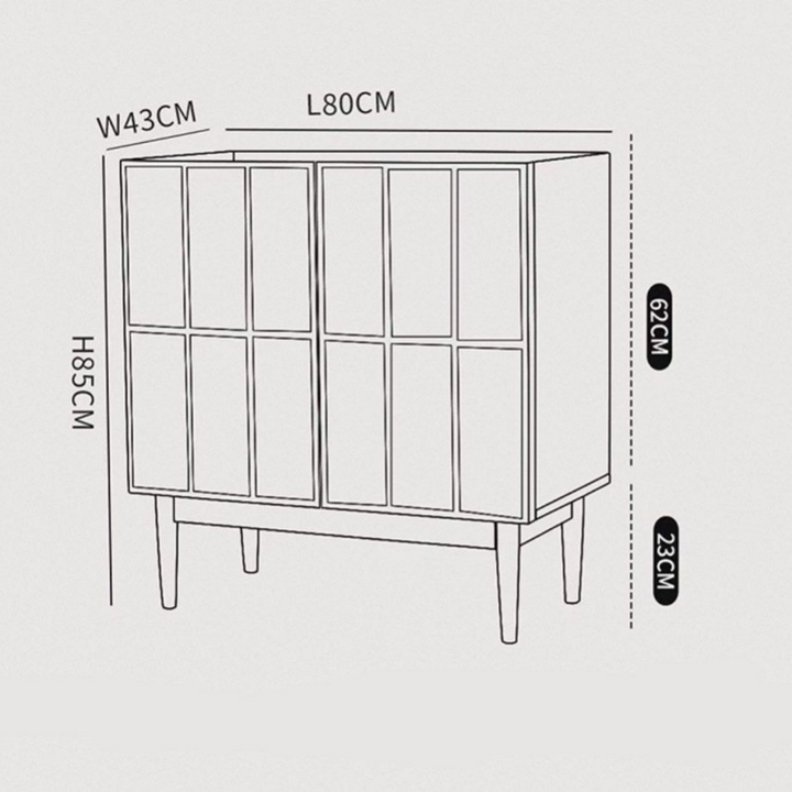 FAKION Modern Solid Wood Sideboard