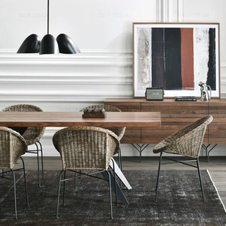 HOPKINS Modern Solid Wood Dining Table